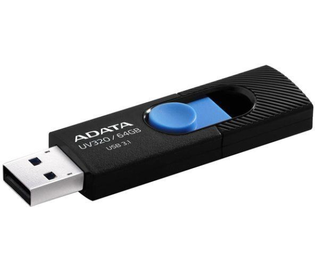 ADATA 64GB UV320 czarno-niebieski - 425785 - zdjęcie 2